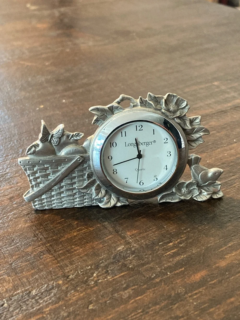 Vintage Longaberger Mini Desk Clock